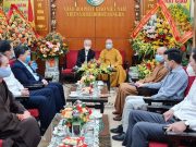 Hà Nội: Đoàn Ủy ban Đoàn kết Công Giáo thăm và chúc mừng Giáo hội Phật Giáo Việt Nam