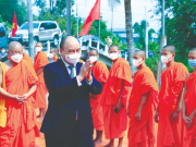 Chủ tịch Nước Nguyễn Xuân Phúc chúc mừng Tết Chôl Chnăm Thmây tại Học viện Phật giáo Nam tông Khmer