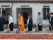 TT.Thích Thọ Lạc, Trưởng Ban Trị sự Giáo hội Phật giáo Việt Nam tỉnh Ninh Bình ủng hộ xây dựng trên 20 ngôi nhà Đại đoàn kết