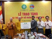 Hà Nội: Giáo hội Phật giáo Việt Nam trao tài trợ giúp đỡ nhân dân Sri Lanka