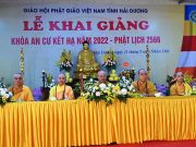 Hải Dương: Trang nghiêm lễ khai giảng khóa An cư kết hạ PL.2566 – DL. 2022