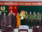 Hà Tĩnh: BTS Phật giáo tỉnh chúc mừng Tân Giám đốc Công an tỉnh