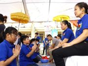 Hà Nội: Ngày tu tập đầu tiên tại khóa tu tuổi trẻ chùa Thường Lệ