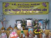 Tây Ninh: Tịnh xá Ngọc Truyền long trọng tổ chức Tuần Chung thất cố Ni trưởng Thích nữ Hường Liên