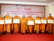 Trao bằng tuyên dương công đức và tọa đàm nhân khánh thành Di tích Đắc đạo Tổ sư
