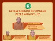 CHƯƠNG TRÌNH LỊCH HOẠT ĐỘNG ĐẠI HỘI ĐẠI BIỂU PHẬT GIÁO TOÀN QUỐC LẦN THỨ IX (Ngày 26-29/11/2022)