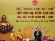 Thủ tướng Phạm Minh Chính tiếp đoàn Giáo hội Phật giáo Việt Nam