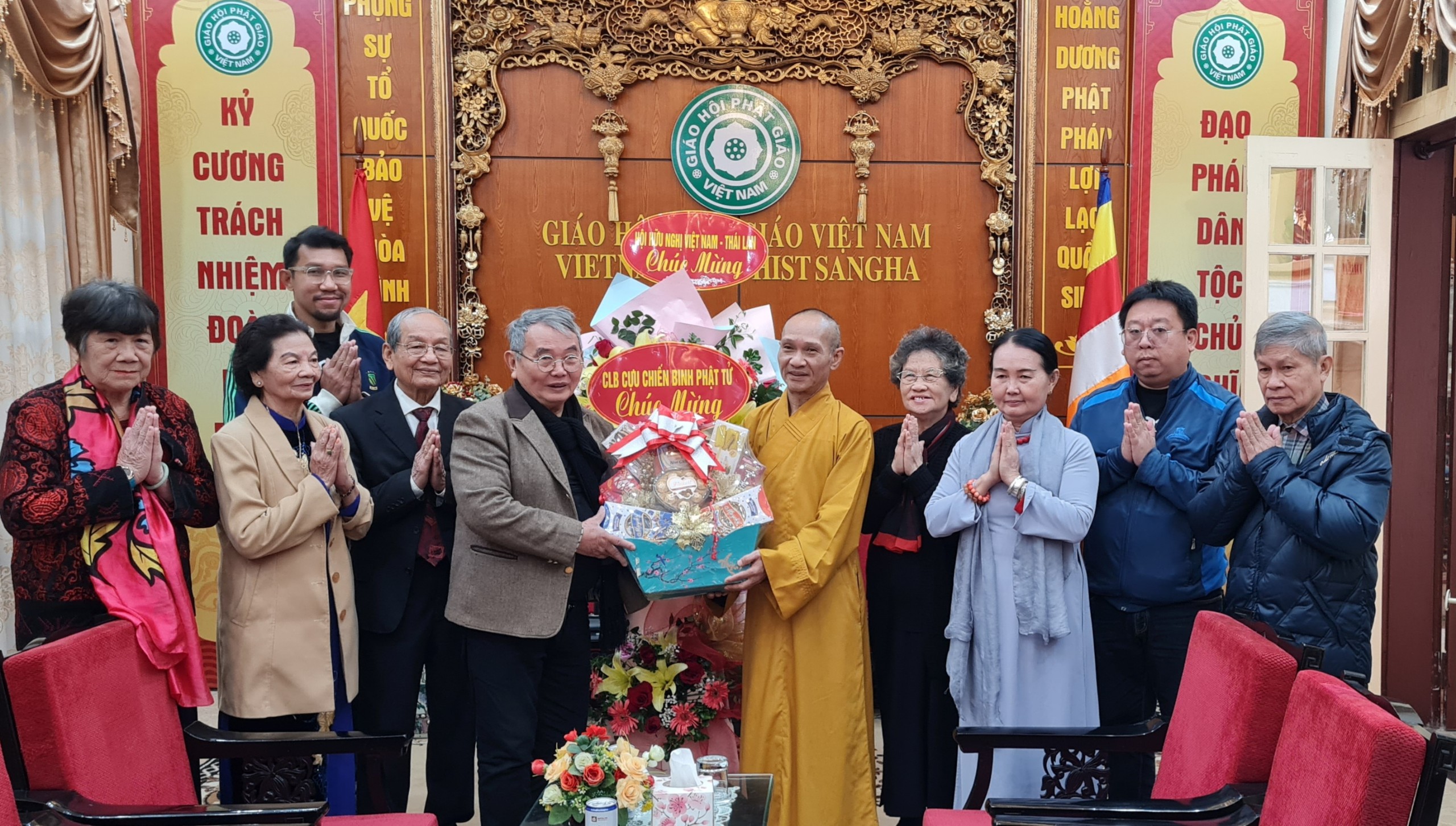 Hội hữu nghị Việt Nam – Thái Lan chúc mừng Đại hội đại biểu Phật giáo thành công tốt đẹp
