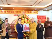 Hải Phòng: Ban Dân vận Thành uỷ thăm và chúc Tết Ban Trị sự GHPGVN thành phố