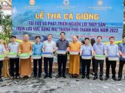 Thanh Hoá: Ban Trị sự Phật giáo tỉnh phối hợp Sở Nông nghiệp phóng sinh thả cá tái tạo nguồn lợi thuỷ sản