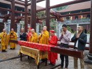 Hà Nội: Lễ cất nóc ngôi Đại Hùng Bảo Điện chùa Vạn Phúc