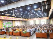 Hải Phòng: Hơn 1.500 Phật tử đạo tràng Pháp Hoa miền Bắc vân tập về trụ sở BTS thành phố tham dự khoá tu “ Một ngày an lạc”