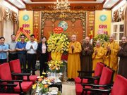Hà Nội: Đoàn Lãnh đạo tỉnh Thái Nguyên, Hội LHPN TP Hà Nội chúc mừng Phật đản PL. 2567 DL. 2023 đến chư Tôn đức HĐTS GHPGVN