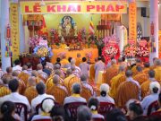 Vĩnh Phúc: Trang nghiêm lễ khai pháp Phật lịch 2567 tại Hạ trường chùa Tích Sơn