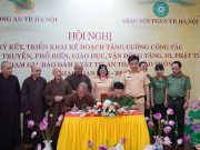 Hà Nội: BTS GHPGVN Thành phố ký kết với CATP Hà Nội về việc tham gia đảm bảo trật tự ATGT giai đoạn 2023 – 2026.