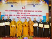 Lễ tổng kết năm học thứ I – Khai giảng năm học thứ II khóa IX và khai giảng lớp Đại học văn học chuyên ngành Hán Nôm khóa III tại trường Trung cấp Phật học Hà Nội