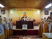 Phái đoàn Phân ban Ni giới TW cúng dường Trường hạ chùa Quán Sứ cùng một số Trường hạ tại Hà Nội