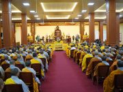 Đức Pháp chủ cùng chư tôn đức Hội đồng Trị sự thăm Trưởng lão Hoà thượng Thích Thanh Dũng