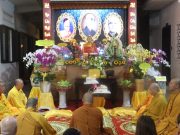 Nha Trang: Lễ tụng kinh Di giáo và đốt nến tri ân nhân huý nhựt Hoà thượng Thích Trí Viên, trụ trì chùa Kỳ Viên Trung Nghĩa
