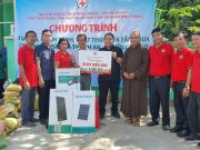 Chùa Huyền Trang (Nhà Bè) kết hợp cùng Hội CTĐ Q. Bình Thạnh, Cần Giờ khám bệnh, phát thuốc cho người nghèo