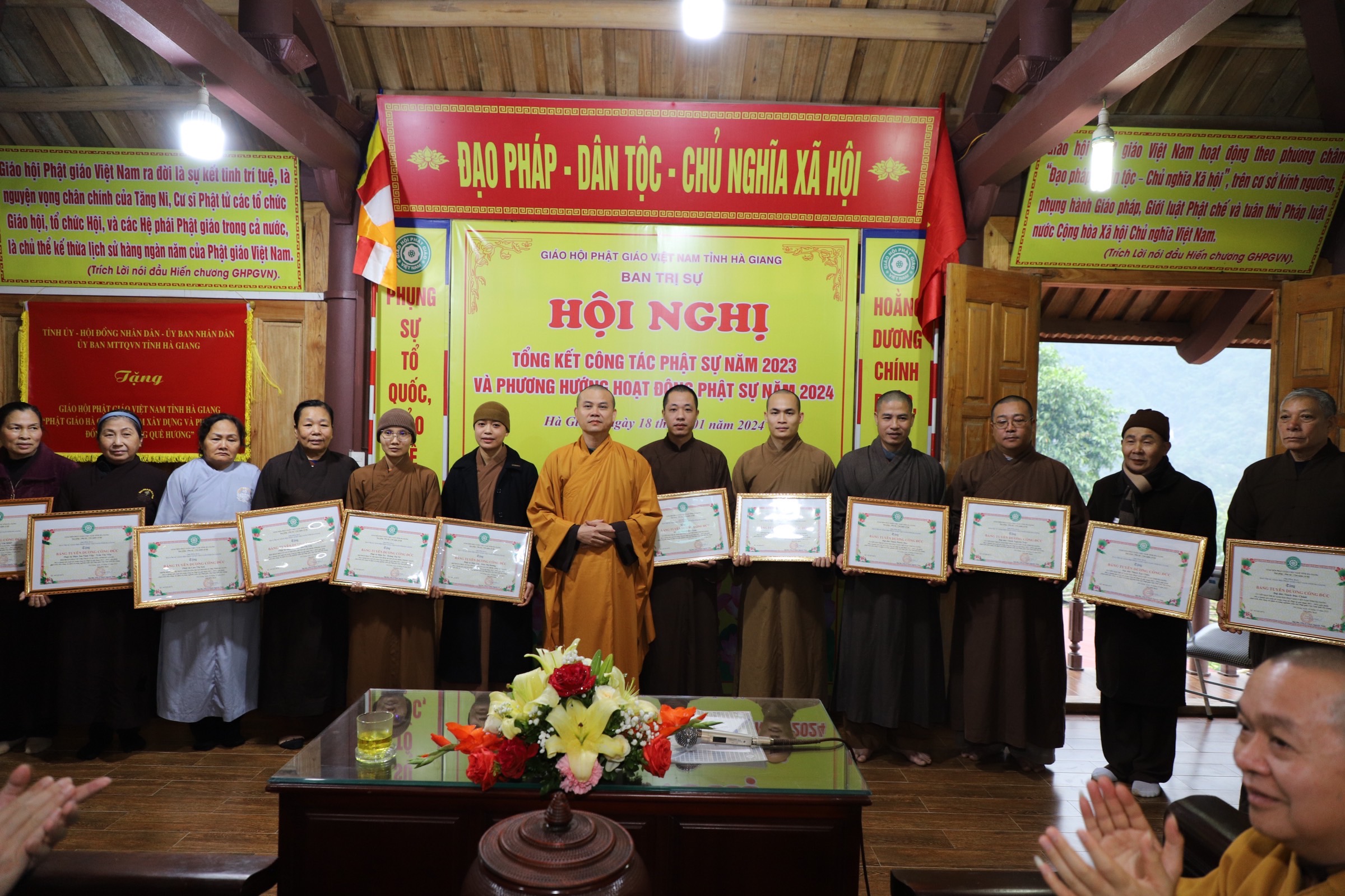 Phật giáo Hà Giang tổng kết – triển khai công tác Phật sự năm 2023 – 2024