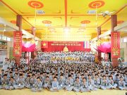 Hải Phòng: Gần 600 bạn trẻ về chùa Vẽ dự lễ Khai mạc khóa tu mùa hè “ Bồ Đề Tâm” lần thứ XVII năm 2024