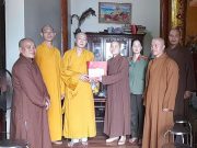 Hà Nam: BTS GHPGVN huyện Thanh Liêm thăm, động viên các chùa trong huyện bị ảnh hưởng do bão lụt