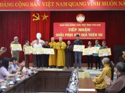 Yên Bái: HĐTS Trung ương GHPGVN trao tặng hỗ trợ xây dựng nhà đến bà con vùng lũ