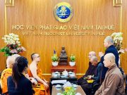 Đại học Mahachulalongkorn (Ayutthaya, Thailand) thăm và làm việc với Học viện PGVN tại Huế