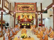 TPHCM: Lễ Bố tát và thính giới định kỳ của chư Tăng – Ni Phật giáo huyện Bình Chánh