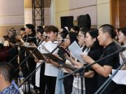 Chùm ảnh: Không khí sôi động chuẩn bị cho đêm nhạc Vesak 2025 tại Thisky Hall