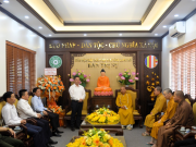 Đoàn công tác tỉnh Lạng Sơn thăm, chúc mừng Ban Trị sự GHPGVN tỉnh nhân lễ Phật đản 2025