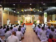 Tỏa sáng pháp âm trong buổi chiều ngày thực tập thứ ba tại chùa Tam Chúc