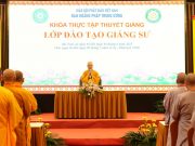 Hòa thượng Thích Bảo Nghiêm quang lâm động viên Tăng Ni giảng sinh Lớp đào tạo Giảng sư khu vực phía Bắc