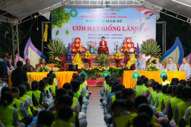 Chùa Cổ Pháp long trọng tổ chức Lễ Khai mạc Khóa tu mùa hè chủ đề “Ươm hạt giống lành”