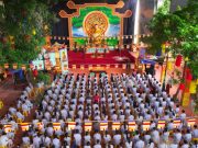 Gần 500 bạn trẻ hân hoan vân tập về Chùa Bằng tham dự Khóa Tu Mùa Hè lần thứ XIII