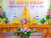 HT Thích Bảo Nghiêm thuyết giảng tại Hạ trường Trung tâm Văn hoá Phật giáo tỉnh Hà Tĩnh