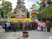 Công an PCCC TP.HCM tập huấn phòng cháy, chữa cháy tại Tổ đình Vạn Thọ