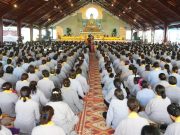 Đức Pháp Chủ GHPGVN khai thị trực tuyến cho Đạo tràng Pháp Hoa miền Bắc trong khoá tu một ngày an lạc tại Hải Phòng