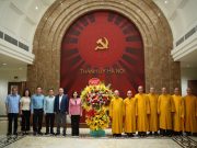 Ban Trị Sự GHPGVN TP. Hà Nội chúc mừng thành công Đại hội Đại biểu Đảng bộ Thành phố.