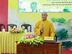 Hòa thượng Thích Huệ Thông thuyết giảng tại Khóa tập huấn Hành chánh Giáo hội năm 2025