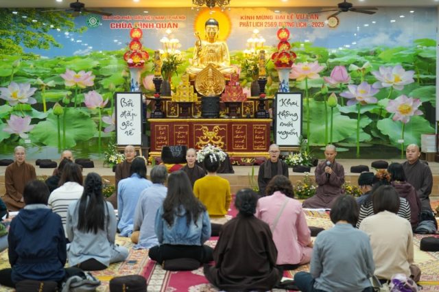 Khóa tu “Khơi thông suối nguồn 2025” tại chùa Đình Quán, Hà Nội.