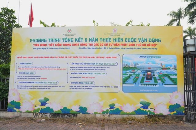 Sẵn sàng cho chương trình Tổng kết 05 năm thực hiện cuộc vận động “Văn minh, tiết kiệm trong các hoạt động tại các cơ sở tự viện Phật giáo Thủ đô Hà Nội