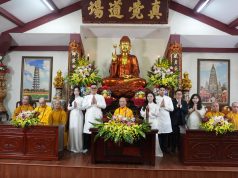 Trang nghiêm lễ hằng thuận của ba đôi bạn trẻ tại chùa Bằng