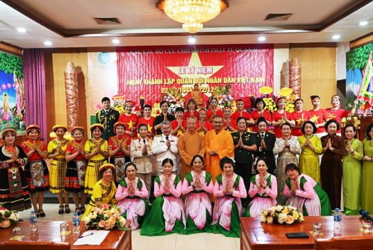 CLB Cựu chiến binh Phật tử Quán Sứ kỷ niệm 81 năm ngày thành lập quân đội nhân dân Việt Nam