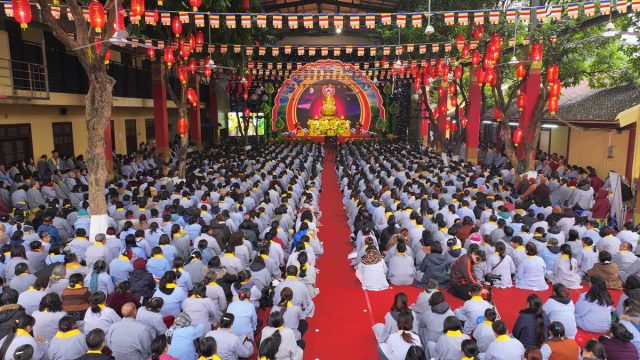 Hà Nội: Lắng sâu tâm nguyện Pháp Hoa trong các hoạt động kỷ niệm Phật thành đạo tại chùa Bằng插图