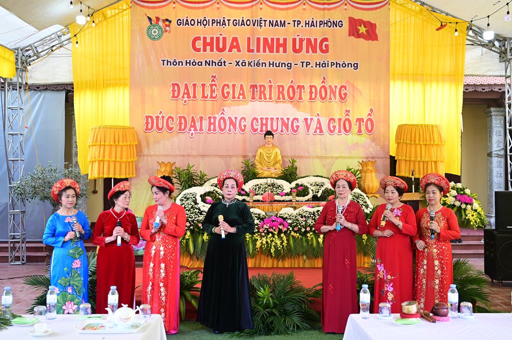 Hải Phòng: Lễ rót đồng đúc Đại hồng chung tại chùa Linh Ứng (chùa Hòa Nhất)插图15