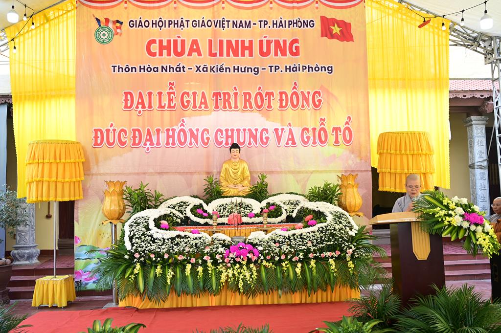 Hải Phòng: Lễ rót đồng đúc Đại hồng chung tại chùa Linh Ứng (chùa Hòa Nhất)插图35