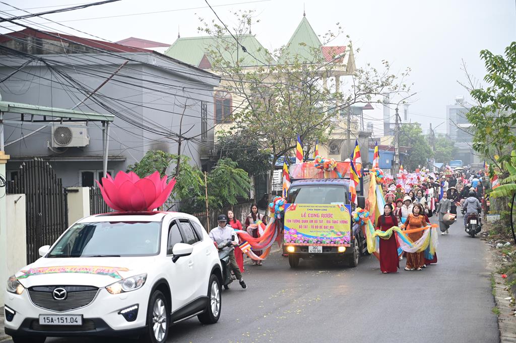 Hải Phòng: Lễ cung rước tôn tượng chư Bồ Tát và chư Tổ về chùa Thanh Long (Lệ Tảo)插图29