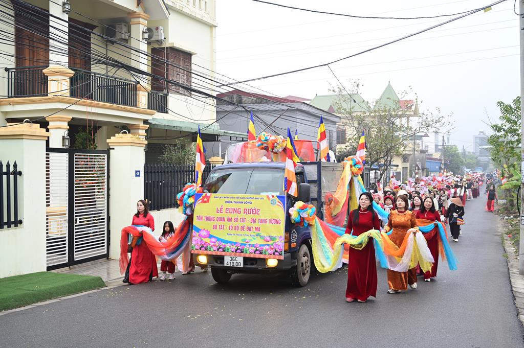 Hải Phòng: Lễ cung rước tôn tượng chư Bồ Tát và chư Tổ về chùa Thanh Long (Lệ Tảo)插图30